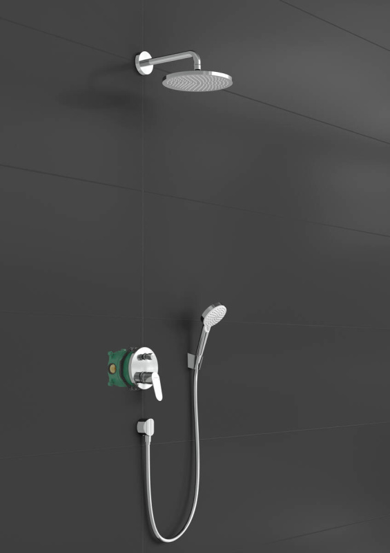 Hansgrohe Crometta S Zestaw prysznicowy podtynkowy z deszczownicą chrom 27958000