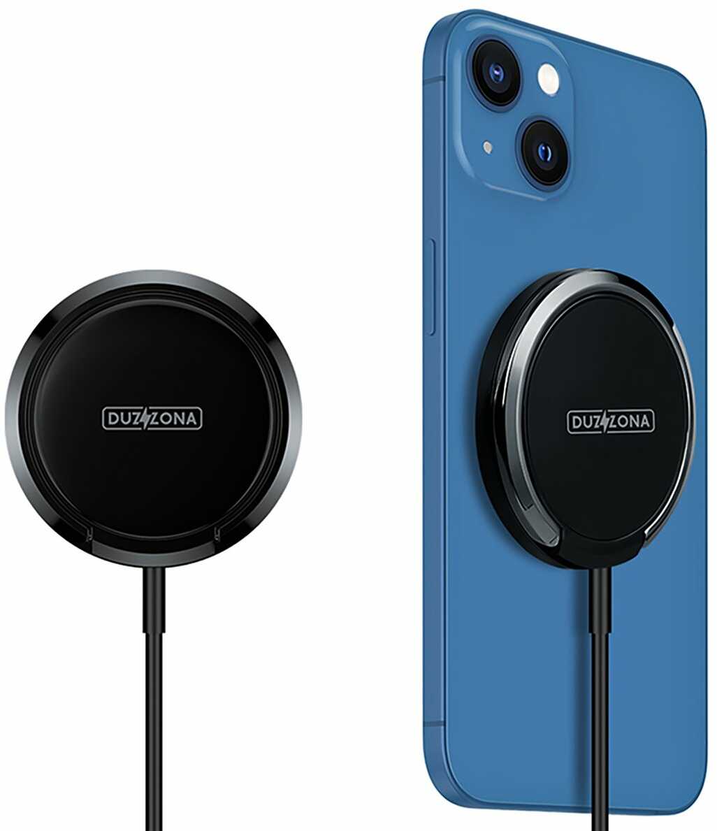 Duzzona ładowarka indukcyjna MagSafe 15W czarna (W1)