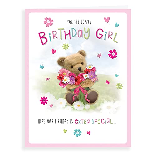 Urocza kartka urodzinowa kwiaty - 20 x 15 cm - Regal Publishing