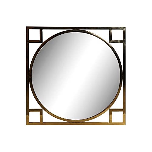 Lustro ścienne marki DKD Home Decor ze stali pozłacanej (70 x 2 x 70 cm) (Numer referencyjny: S3022048)
