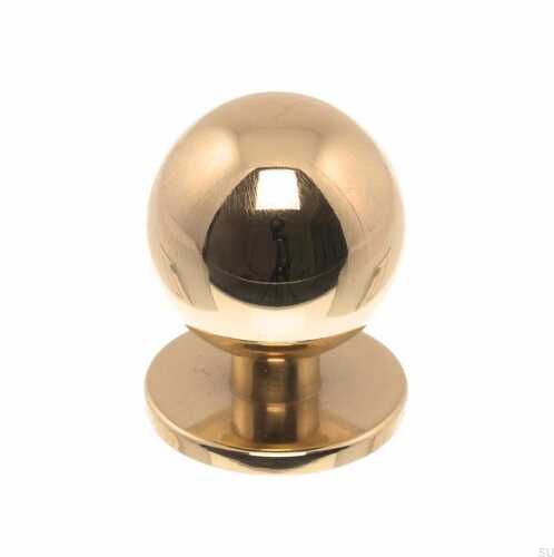 Gałka meblowa 1349 20 Mosiężna Polerowana Nielakierowana