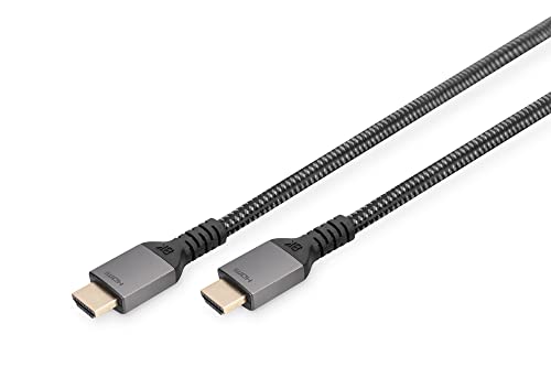 Kabel Premium połączeniowy Digitus HDMI 2.1 Ultra HighSpeed 8K60Hz UHD Typ HDMI A/A M/M 3m Czarny