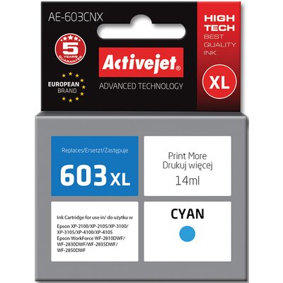 ActiveJet Zamiennik Epson 603XL tusz cyan marki