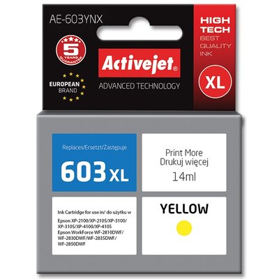 ActiveJet Zamiennik Epson 603XL tusz żółty marki