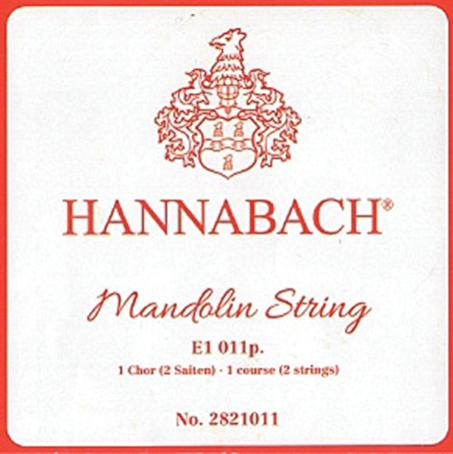 Hannabach Struny mandoline, pojedyncze struny E.010 - 2821010, do menzury 330 - 350 mm, parami