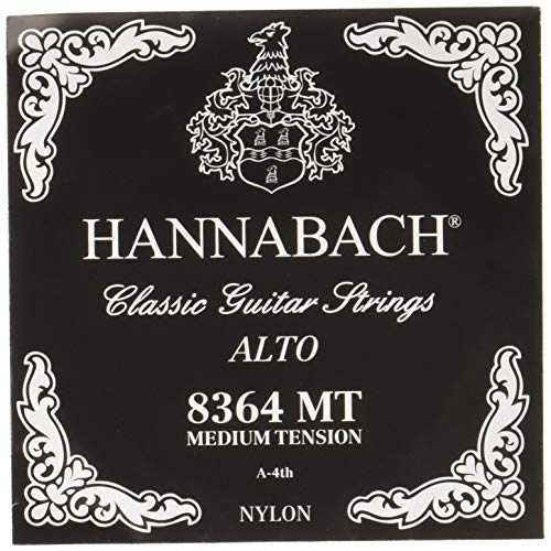 Hannabach Struny do gitary klasycznej, gitara stara, A4 - 8364MT, seria 836MT, Medium Tension
