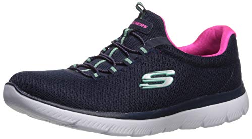 Skechers Trampki damskie Summits, Granatowy gorący różowy wielokolorowy, 38 EU