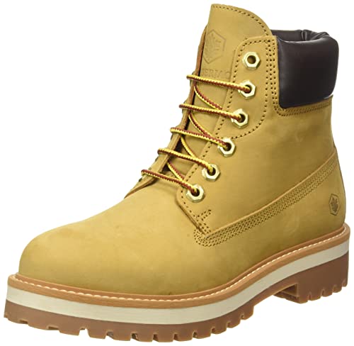 Lumberjack Kristy, Niskie botki z koronkami damskie, Żółty Dk Brown, 35 EU
