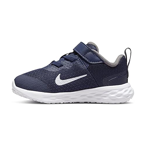 Nike Revolution 6, buty dziecięce, Midnight Navy White Flat Pewter, 19.5 EU