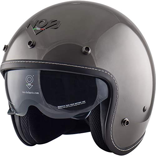 KASK MOTOCYKLOWY NOS NS-1, ME, FACE TITANIUM