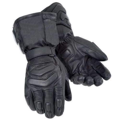 Bikers Gear Australian Storm Winter Thinsulate Kevlar i Hipora Wodoodporne rękawiczki, Czarne, Rozmiar: L