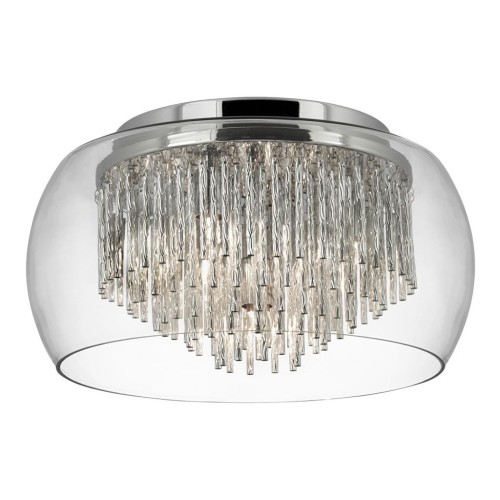 Searchlight Lampa sufitowa Curva z aluminiowymi spiralami