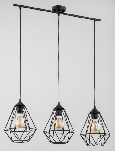 Kosmos lampa wisząca 3-punktowa czarna 62240