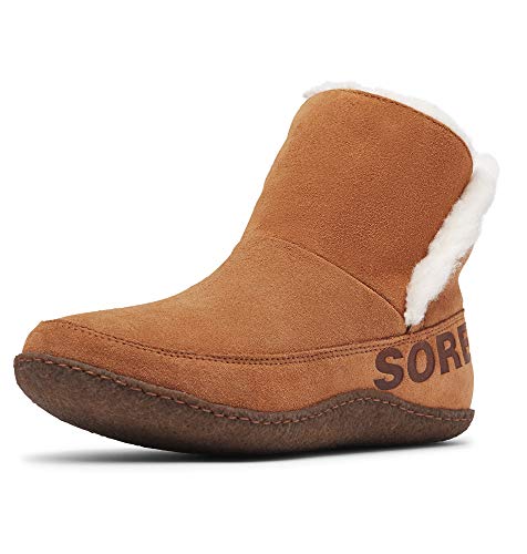 Sorel Damskie sztyblety, NAKISKA BOOTIE, Brązowy Camel Brown, 36.5 EU