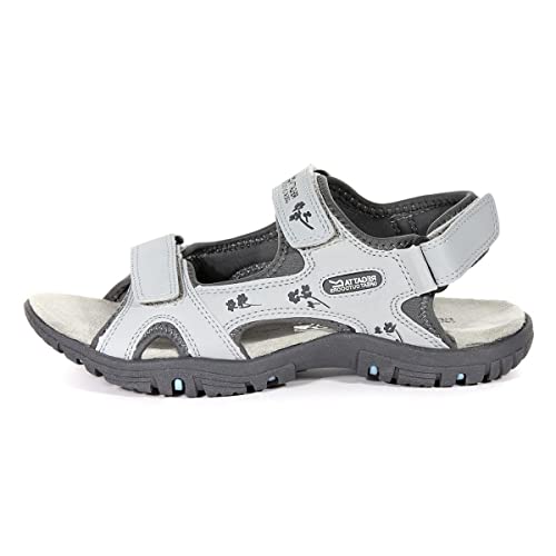 Regatta Damskie sandały damskie Haris Open Toe, Grey Ltstl Granit 9ul, 40 EU