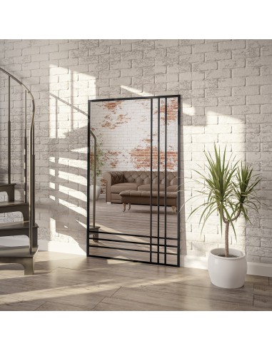 Lustro loft ze szprosami LUKAS TRIO - kolor ramy do wyboru, Lustra ze szprosami: 120x220