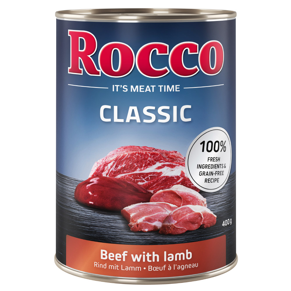 Rocco Classic, 6 x 400 g, wołowina i jagnięcina| Dostawa i zwrot GRATIS od 99 zł