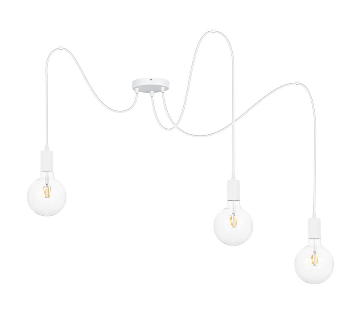 Żyrandol na lince MIROS 3xE27/60W/230V biały