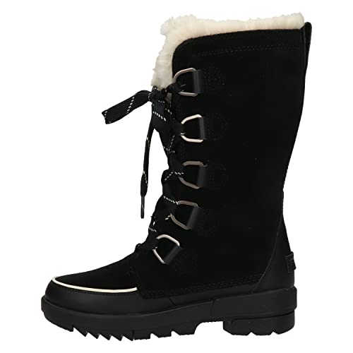 Sorel Torino 2 wysokie wodoodporne damskie buty zimowe, czarne (czarne), 5,5 UK, Czarny, 38.5 EU