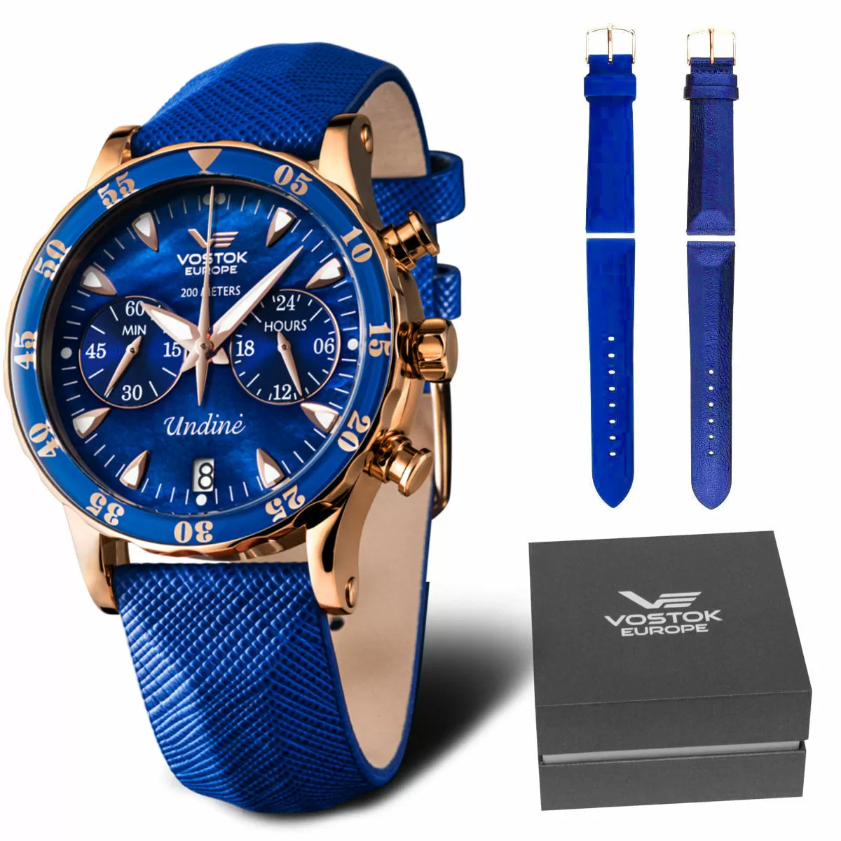 Zegarek Vostok Europe VK64-515B670 Undine Chrono