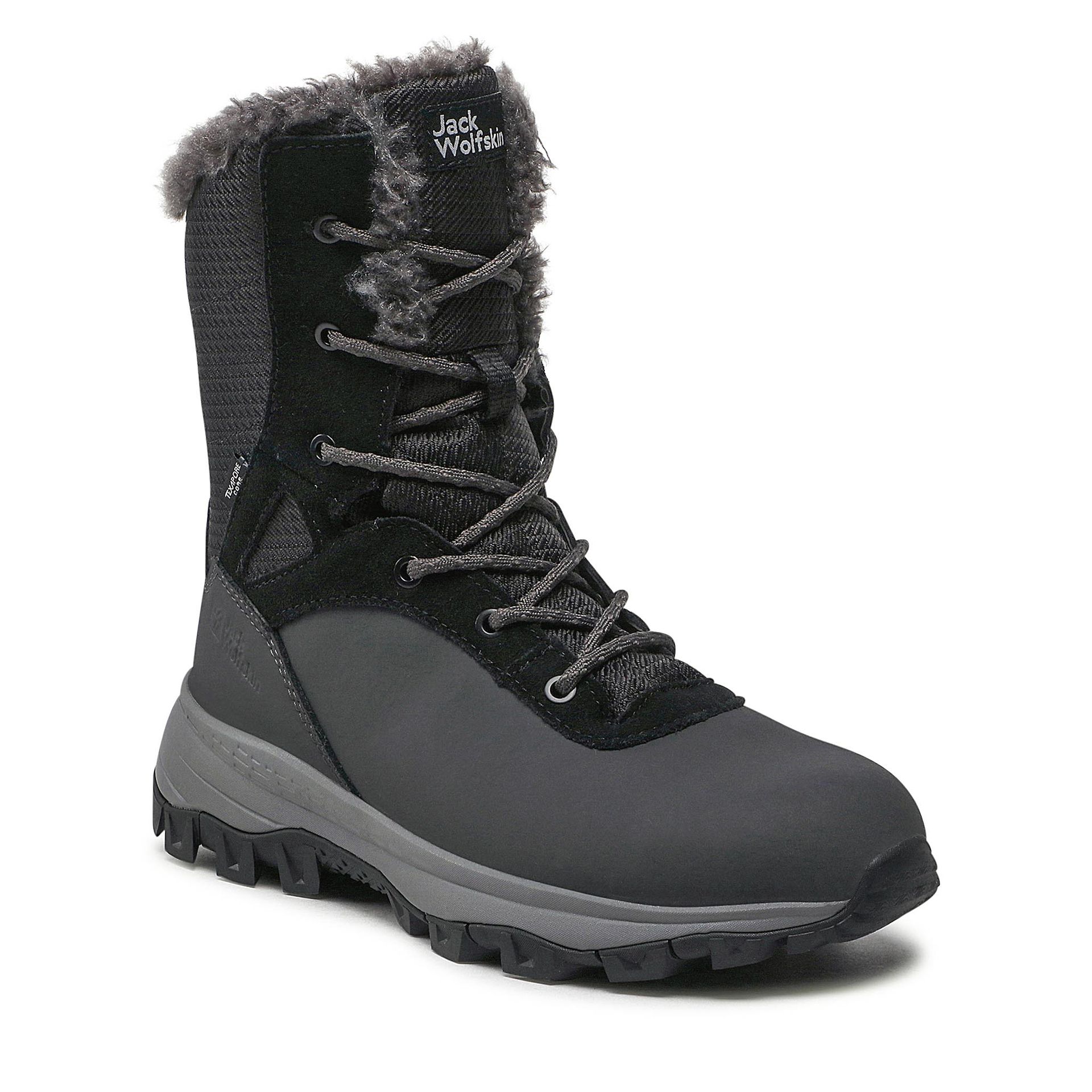 Śniegowce JACK WOLFSKIN - Everquest Texapore Snow High W 4053601 Phantom/Black