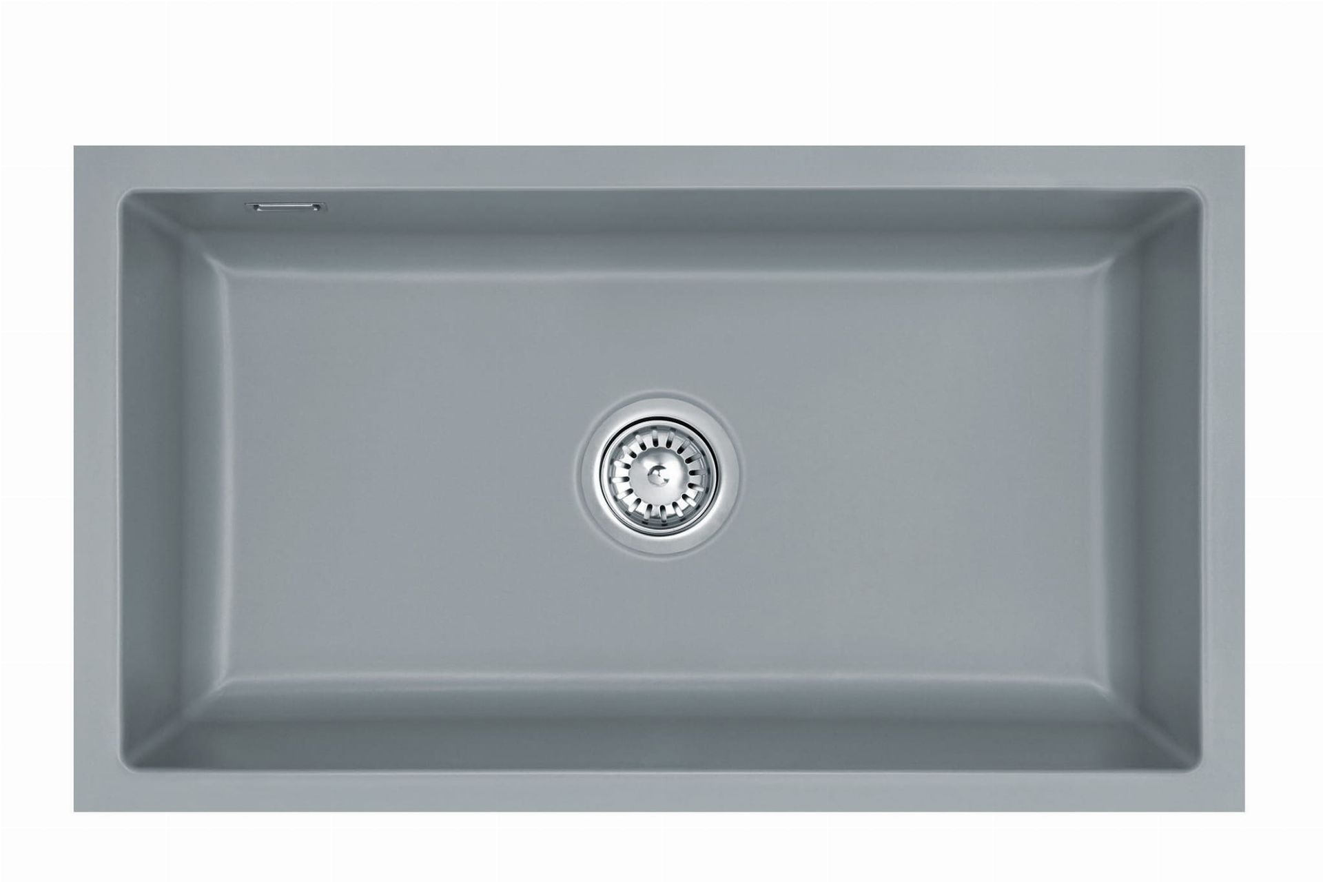 SystemCeram Mera 80-U zlewozmywak ceramiczny podblatowy 77x41 titan