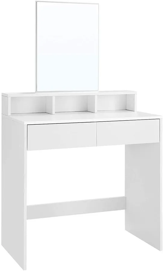 Biała skandynawska toaletka z lustrem - Norveso