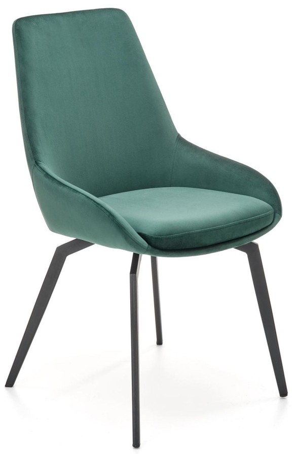 Krzesło do jadalni K479 velvet ciemny zielony
