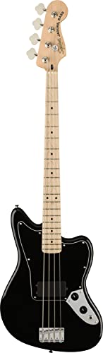 Squier by Fender Affinity Series Jaguar Bass z przetwornikiem Humbucker, podstrunnica klonowa, czarna