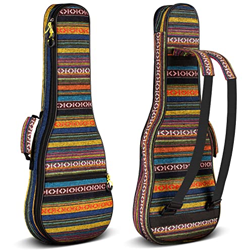 CAHAYA Torba na ukulele 26 cali Gigi pokrowiec na ukulele bawełna nylon 9 mm wyściełana torba na ukulele CY0131-3