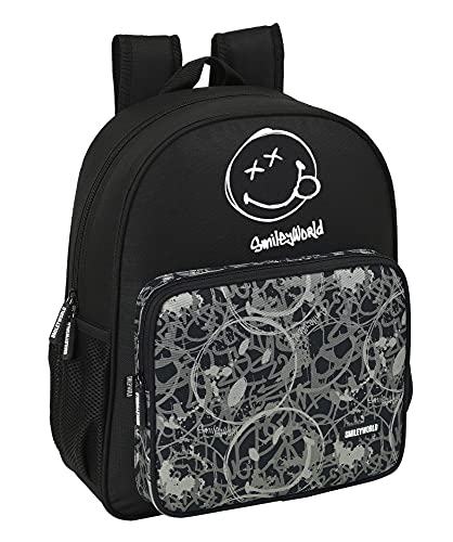 Safta Smiley World Urban Flow, Czarny, 320x120x380 mm, Plecak 640