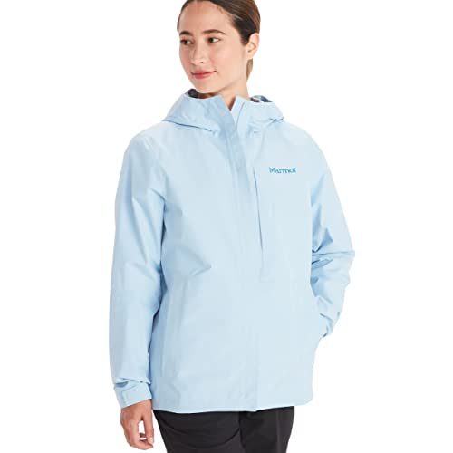 Marmot Kobiety Wm's Minimalist Jacket, Wodoodporna kurtka przeciwdeszczowa GORE-TEX, oddychający płaszcz przeciwdeszczowy z kapturem, lekka wiatrówka hardshell na wędrówki, Tide Blue, L