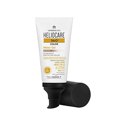 Heliocare 360° Kolor Żel Wodny SPF 50+.- krem do twarzy, zaawansowany fotoochronny, ultralekki, nawadniający, skóra normalna i wrażliwa, wodoodporna, kolor brązowy, 50 ml