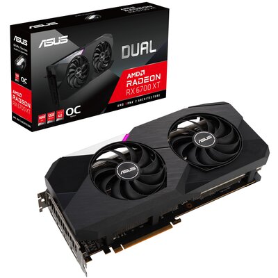 Asus Radeon RX 6700 XT DUAL OC - 12GB GDDR6 RAM - Karta graficzna 90YV0G83-M0NA00