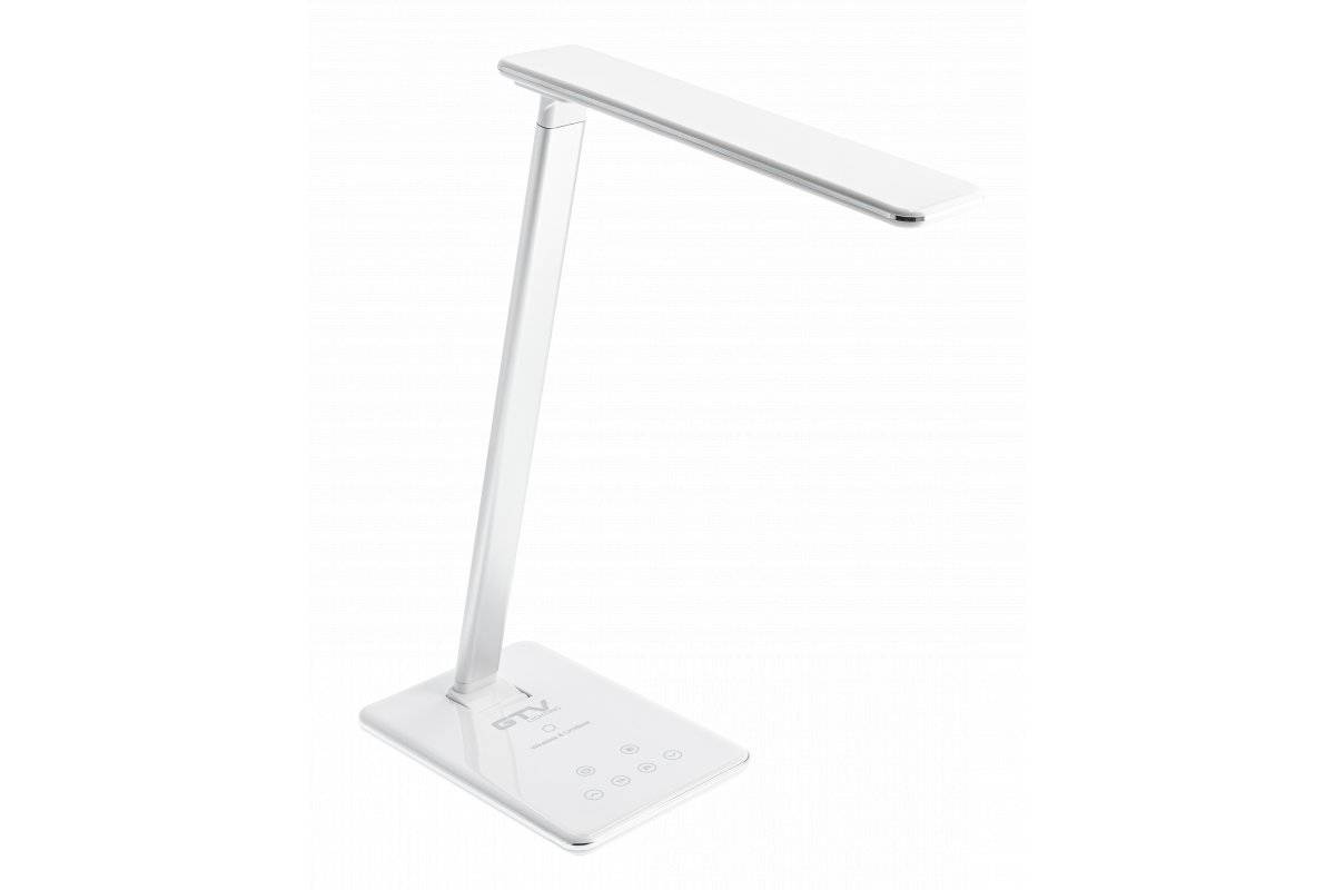 GTV Lampka biurkowa nowoczesna Tritton LB-TRIT6W-00-DEC 6W LED 2700-6500K ściemnianie ładowanie indukcyjne biały
