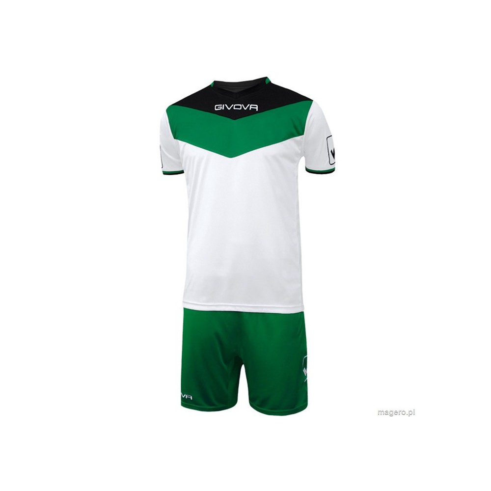 Komplet Givova Kit Campo czarno-zielony KITC53 1013 - Rozmiar - M