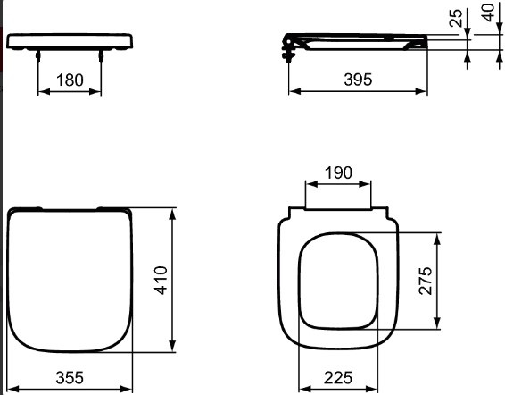 Ideal Standard IS I.Life S Deska sedesowa biała T473601