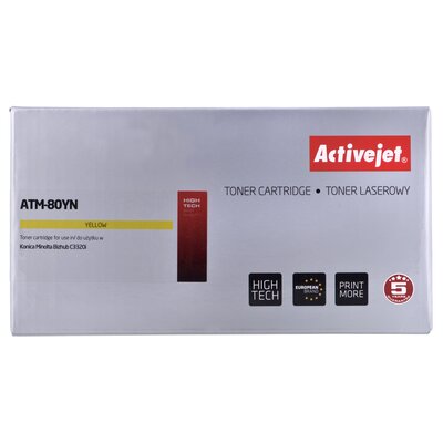 ActiveJet Toner ATM-80YN (zamiennik Konica Minolta TNP80Y; Supreme; 9000 stron; żółty) ATM-80YN