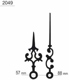 Wskazówki zegarowe ażurowe /W2049