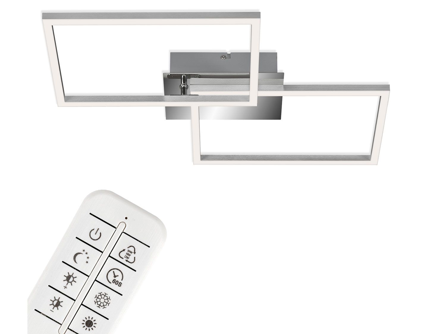 Briloner Lampa sufitowa LED 3149- 018 dwa kwadraty
