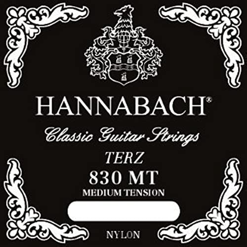 Hannabach Struny gitarowe klasyczne, 830MT540, zestaw do menzury 540 mm, średnie napięcie