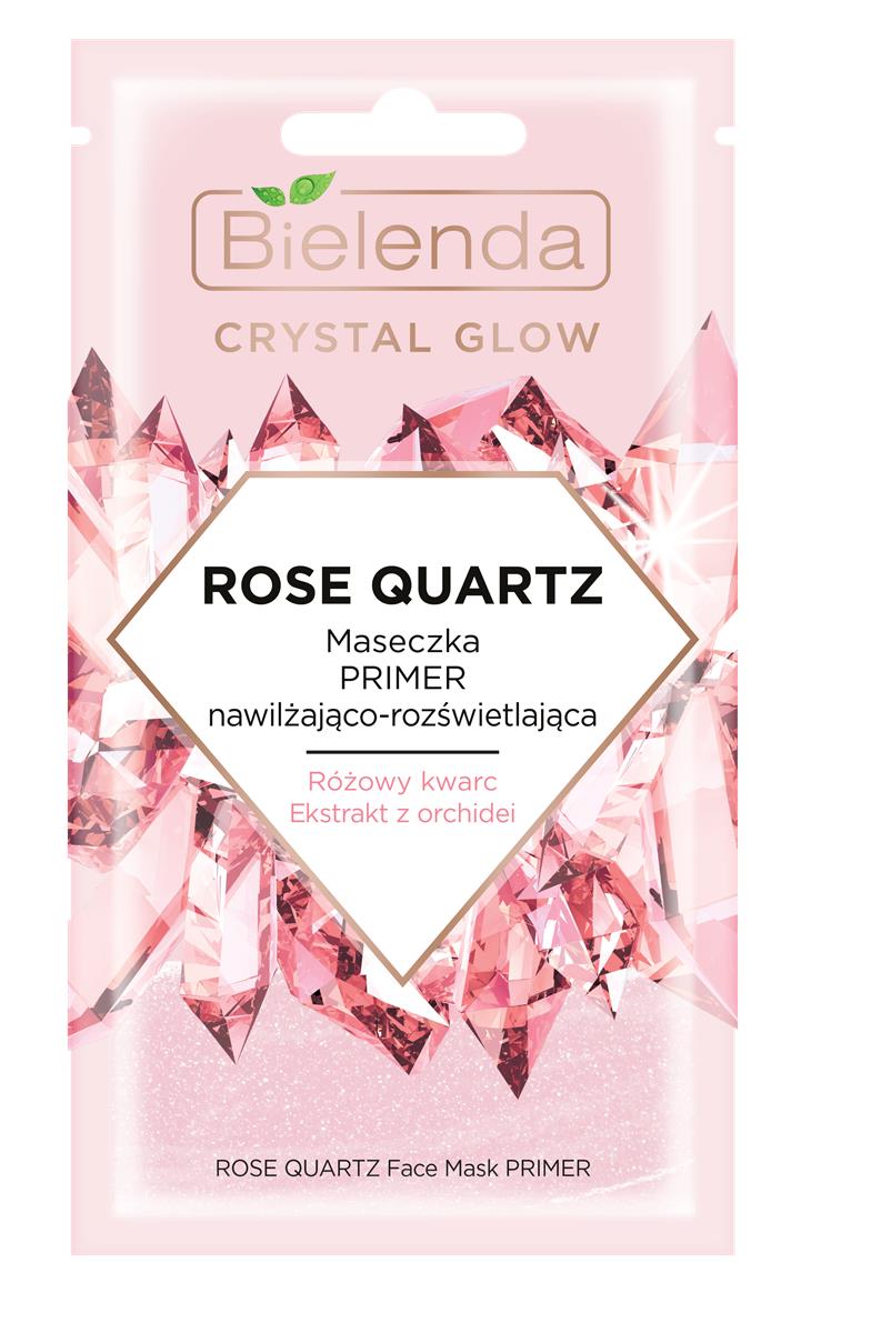 Bielenda Crystal Glow ROSE QUARTZ MASECZKA PRIMER NAWILŻAJĄCO ROZŚWIETLAJĄCA 8ml