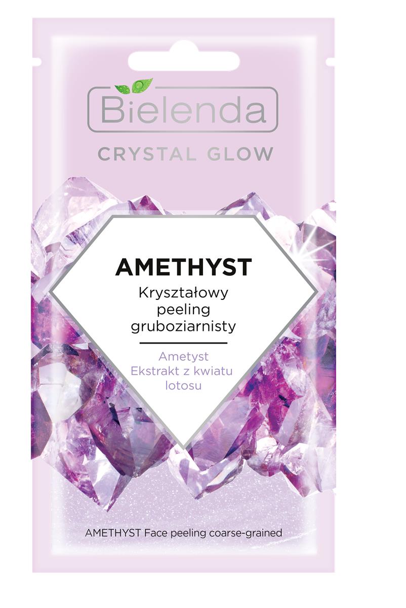 Bielenda Crystal Glow AMETHYST KRYSZTAŁOWY PEELING GRUBOZIARNISTY 8g