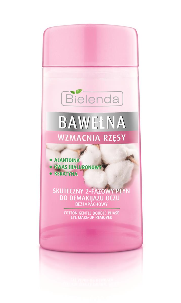 Bielenda Bawełna skuteczny 2-fazowy Płyn do Demakijażu oczu 125ml