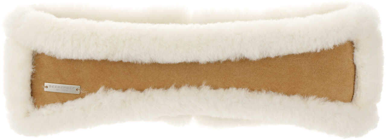 Opaska na Czoło Lambswool by Seeberger, jasnobrązowy, One Size