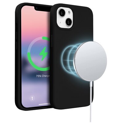 Etui Crong Color Cover Magnetic MagSafe do iPhone 14 Czarny