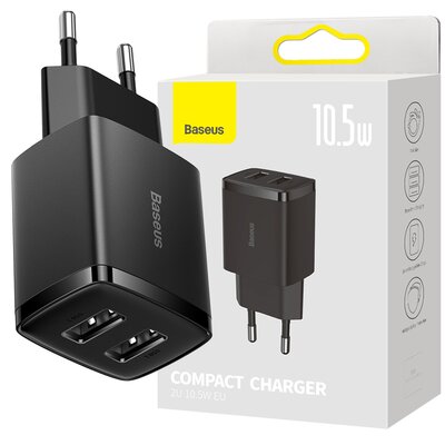 Ładowarka sieciowa BASEUS Compact 10.5W Czarny
