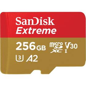 Karta pamięci SanDisk Micro SDXC Mobile Extreme 256GB UHS-I U3 (190R/130W) (SDSQXAV-256G-GN6GN)