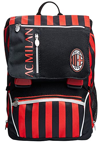 Seven Unisex dziecięcy Zaino Estensibile Milan rozszerzalny plecak, Nero, Taglia Unica