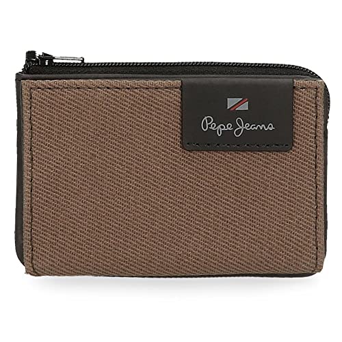 Pepe Jeans Hilltop, Akcesoria Podróżne Portfel Mężczyzny, Brązowy, Jedyny w swoim rodzaju